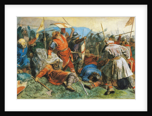 Saint Olav at the Battle of Stiklestad, 1859 by Peter Nicolai Arbo