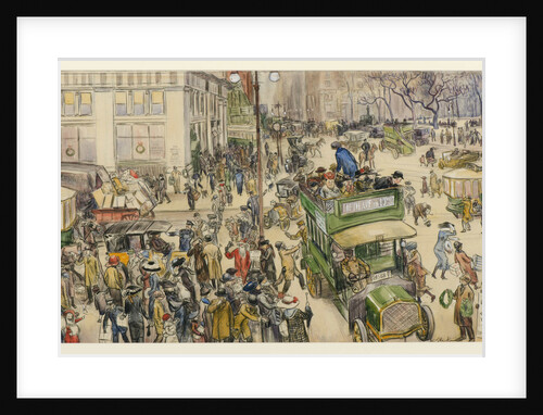Christmas Shoppers, Madison Square, 1912 by William James Glackens