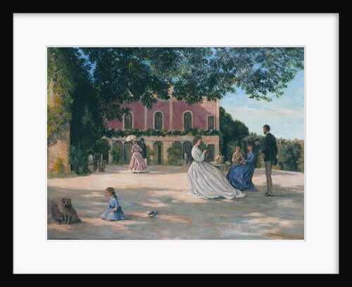 The Terrace at Méric, 1867 by Frédéric Bazille