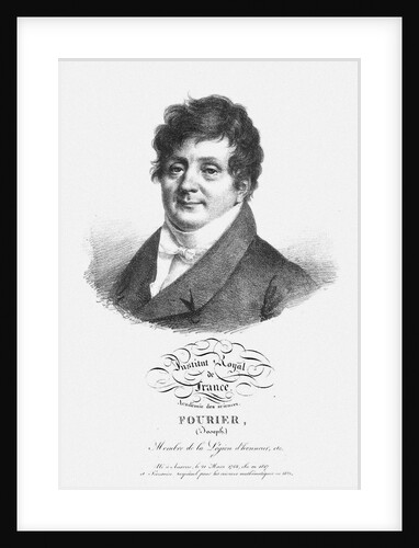 Portrait of Jean Baptiste Joseph Fourier by Anonymous