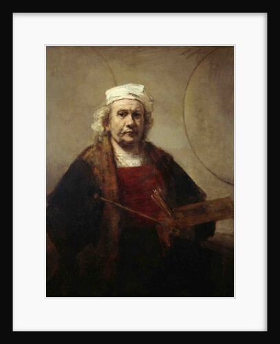 Self portrait with two circles, ca 1665-1669 by Rembrandt van Rhijn