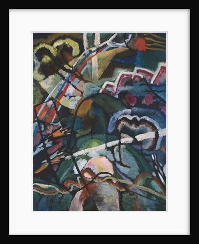 Sketch I for Painting with White Border (Entwurf I zum Bild mit weissem Rand), 1913 by Wassily Vasilyevich Kandinsky