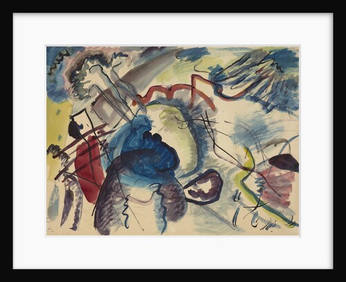 Sketch for Painting with White Border (Entwurf zum Bild mit weissem Rand), 1913 by Wassily Vasilyevich Kandinsky