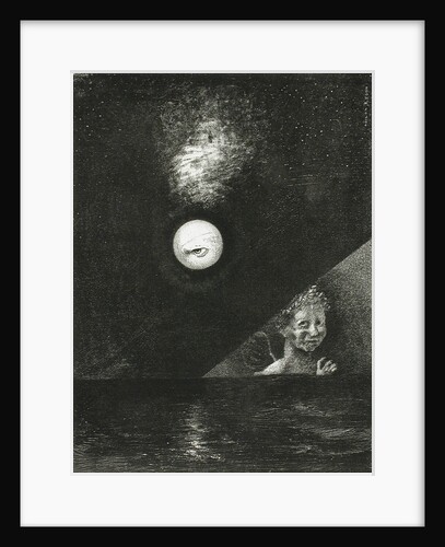On the Horizon, the Angel of Certitude, and in the Dark Sky, a Questioning Glance. Series: For Edgar by Odilon Redon