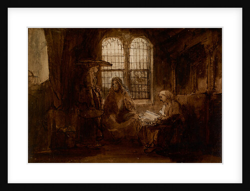 Christ Conversing with Martha and Mary, ca 1652 by Rembrandt van Rhijn