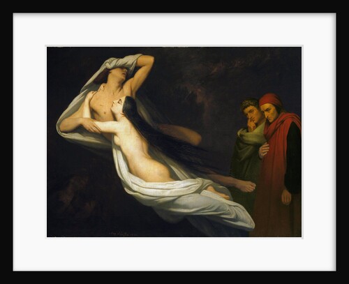 Paolo and Francesca, 1854 by Ary Scheffer