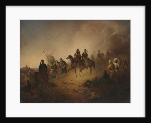 Markos Botsaris at the Battle of Karpenisi, on the night of August 8, 1823, 1852 by Franciszek Tomasz Tepa