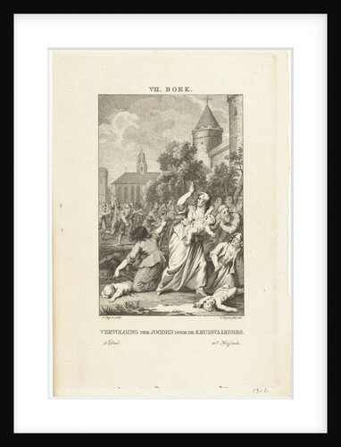 Persecution of the Jews by the crusaders, 1784 by Cornelis Bogerts