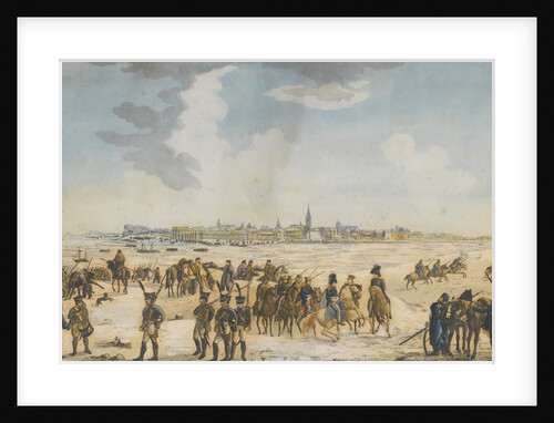 The Crossing of the Rhine near Düsseldorf by the Russian Army, 13 January 1814, 1814 by Anonymous