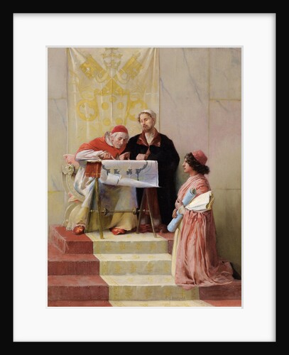 Bramante Showing Plans For Basilica of St. Peter To The Pope by Edwin Howland Blashfield