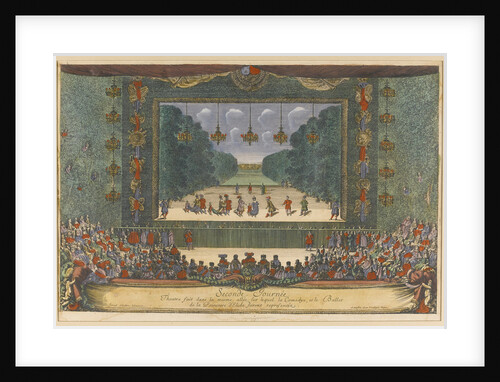 Ballet La Princesse dÉlide The Princess of Elis) by Molière and Lully in Versailles, 1664, 1673 by Israël Silvestre the Younger