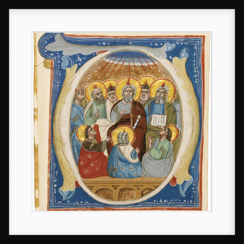 The Pentecost. Initial O from an Antiphoner, ca 1320 by Anonymous