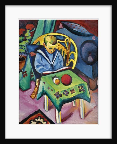 Boy with book and toys, 1912 by August Macke