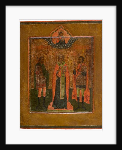 Saints Menas, Nikita of Novgorod and John the Warrior, First quarter of 19th century by Russian icon