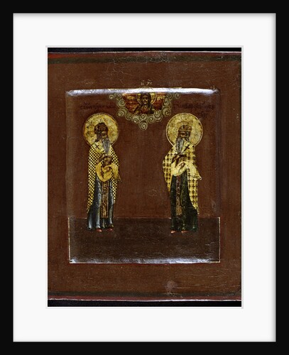 Saints Gurias of Kazan and Varsonofius of Tver, 17th century by Russian icon