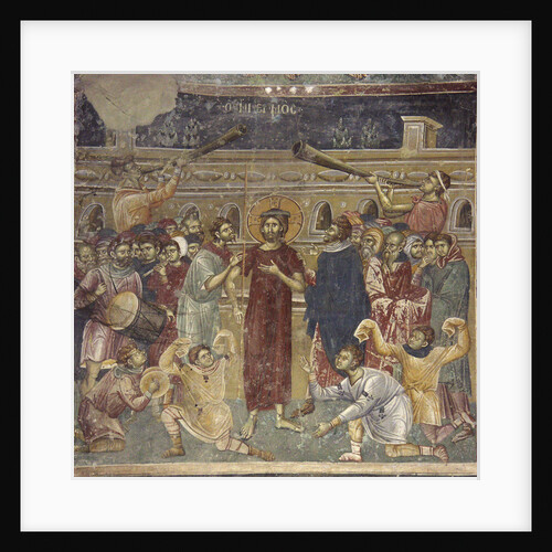 The Mocking of Jesus (scene of the musicians), ca 1317 by Chrostiras Michael and Eftichios