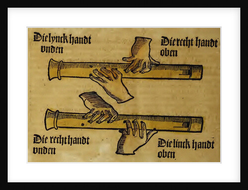 Recorder Duo (from Musica getutscht by Sebastianus Virdung), 1511 by Sebastian Virdung