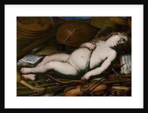 Cupid Among Musical Instruments, Mid of 17th century by Anonymous