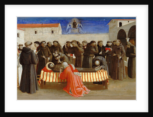 Lamentation over Saint Francis (Scenes from the life of Saint Francis of Assisi), ca 1429 by Fra Giovanni da Fiesole Angelico