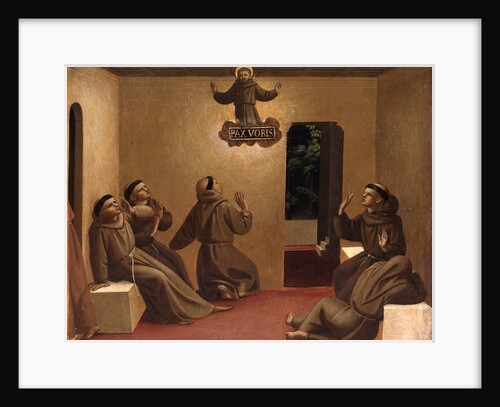 Apparition of Saint Francis at Arles (Scenes from the life of Saint Francis of Assisi), ca 1429 by Fra Giovanni da Fiesole Angelico