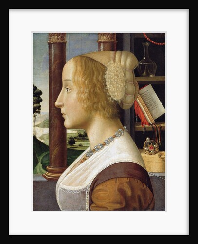 Profile Portrait of a Young Woman by Davide Ghirlandaio