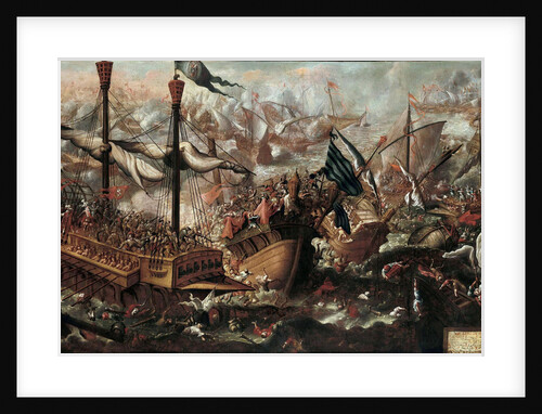 The Battle of Lepanto, 17th century by Anonymous