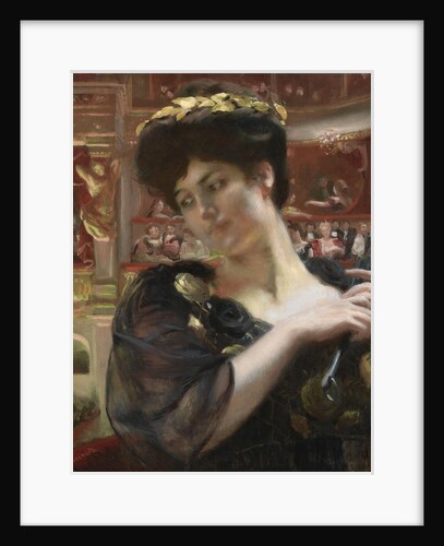 La Comédie-Française. Portrait of the actress Gabrielle Réjane by Paul-Albert Besnard