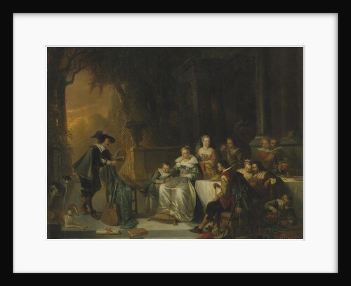 John Dryden Reading one of His Poems Before the Court, 1869 by Adrien Ferdinand de Braekeleer