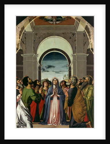 The Descent of the Holy Spirit. Central Panel of Polyptich of the Pentecost, ca 1475 by Alvise Vivarini