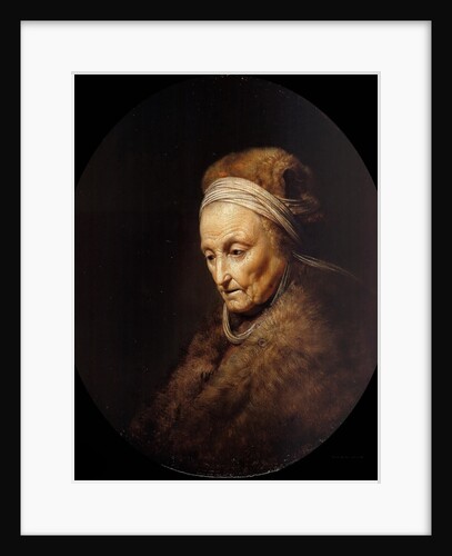 Portrait of Rembrandts Mother by Gerard Dou