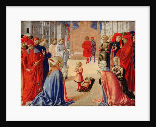 Saint Zenobius raises a boy from the dead, 1462 by Benozzo Gozzoli