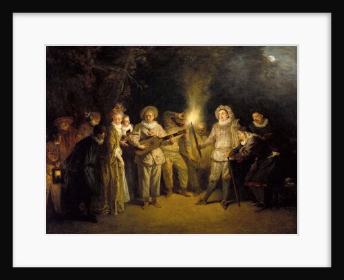 The Italian Comedy, after 1716 by Jean Antoine Watteau