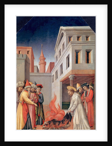 The Miracle of Holy Fire before the Sultan, c. 1440 by Antonio Vivarini