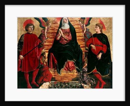 Assumption of the Virgin with Saints Julian and Minias, 1449-1450 by Andrea del Castagno