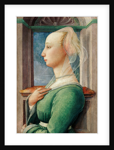 Profile Portrait of a Young Woman, ca 1445 by Fra Filippo Lippi