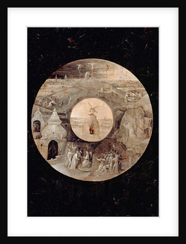 Saint John the Evangelist on Patmos (Reverse side). The Passion of the Christ, c. 1505 by Hieronymus Bosch