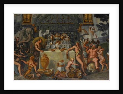 Fresco detail from the Chamber of Amor and Psyche, 1526-1534 by Giulio Romano