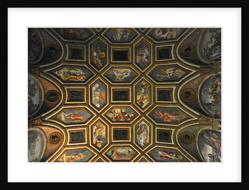 Ceiling decoration of the Camera dei Venti (Chamber of the Winds), 1526-1534 by Giulio Romano
