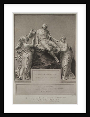 Shakespeare with the Muse of Literature and the Genius of Painting, 1803 by John Boydell