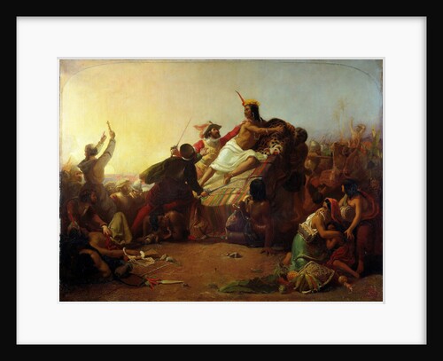 Pizarro Seizing the Inca of Peru, 1846 by John Everett Millais