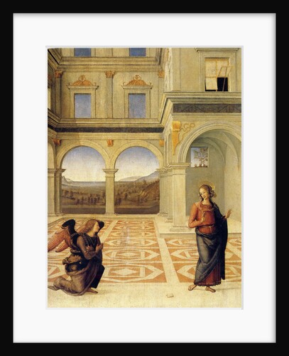 The Annunciation, ca 1498 by Perugino