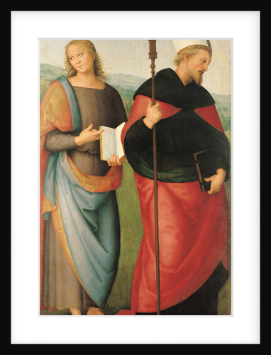 Saints John the Evangelist and Augustine, 1502-1512 by Perugino
