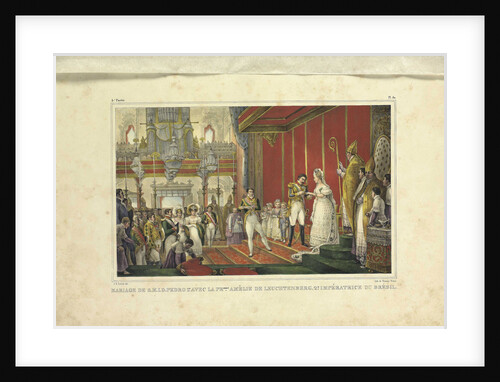 The Marriage of Amélie of Leuchtenberg and Emperor Pedro I of Brazil, 1829 by Jean-Baptiste Debret