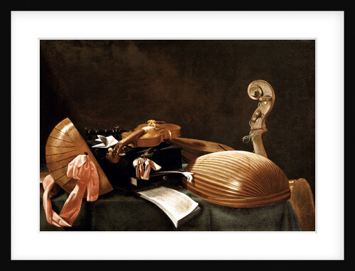Still Life with Musical Instruments, c. 1650 by Evaristo Baschenis