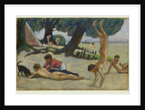 Boys on the beach, c. 1895 by Ludwig von Hofmann