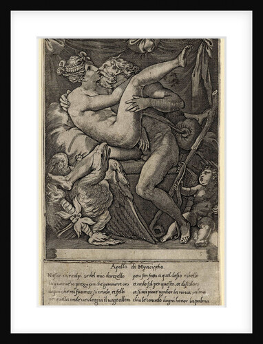 Jupiter and Mnemosyne (After Perino del Vaga), 1527 by Gian Jacopo Caraglio