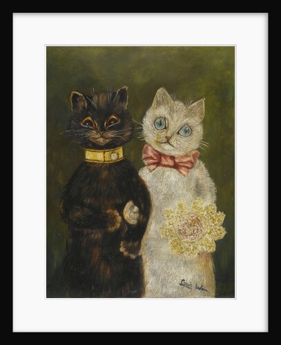 The Bride and Groom by Louis Wain