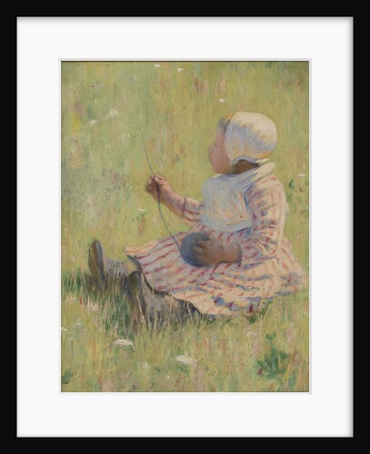 Girl playing with a ball of wool, c. 1875 by Mary Cassatt