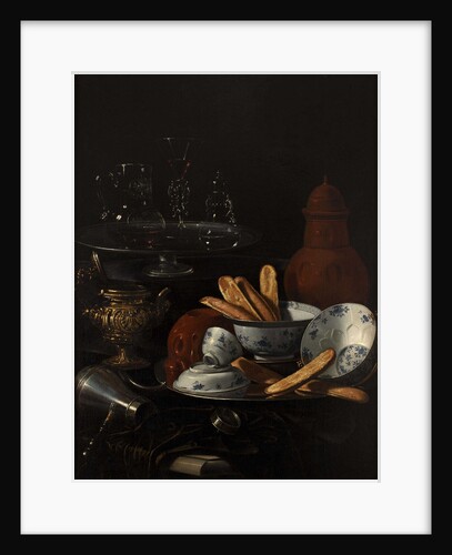 Still Life with Blue and Porcelain and Toast by Cristoforo Monari