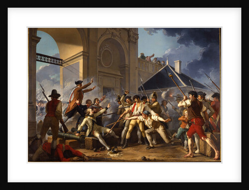 The heroic courage of the young Désilles, August 31, 1790, in the Nancy Affair, 1794 by Jean-Jacques-François Le Barbier